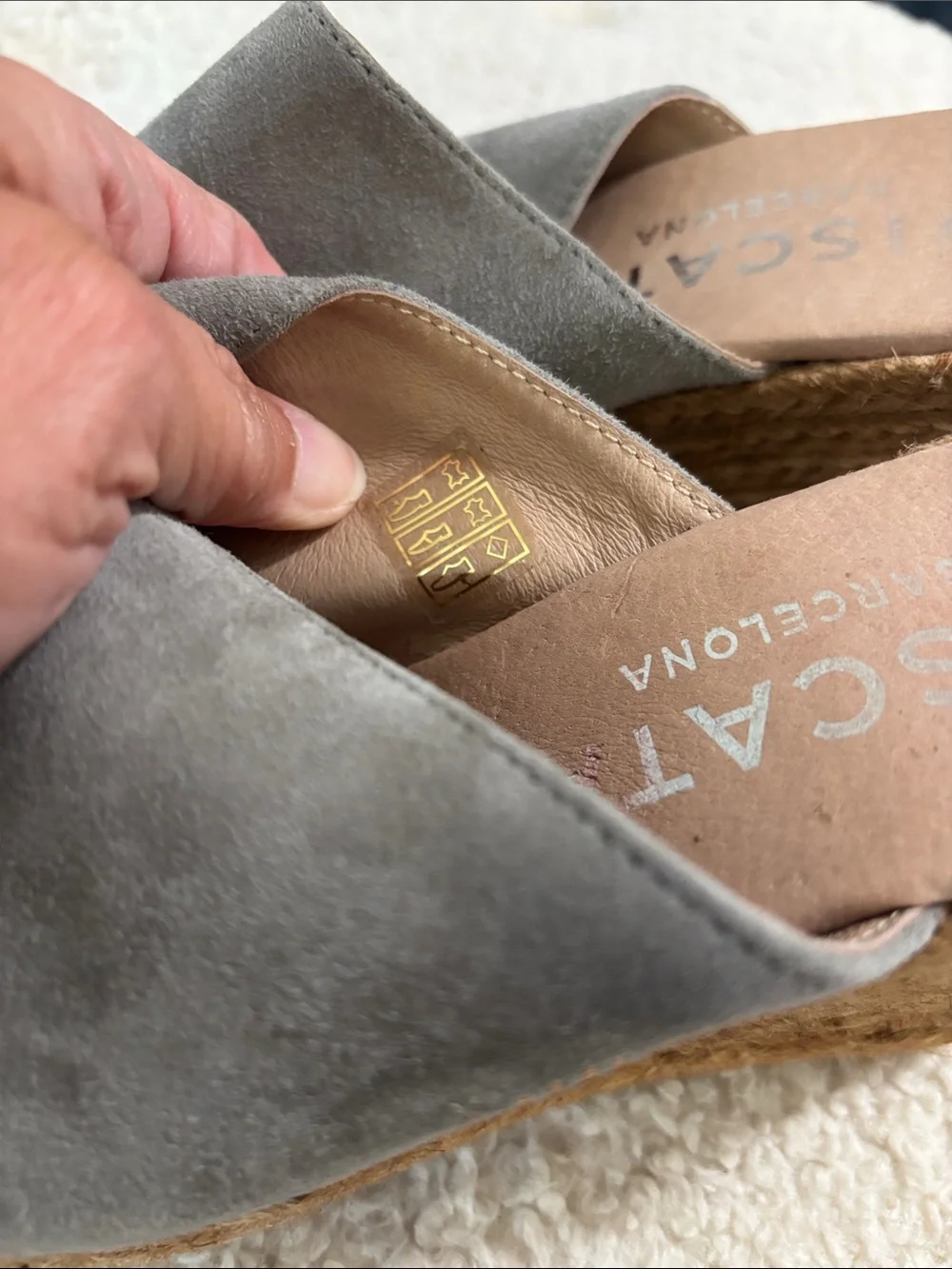 VISCATA BARCELONA ESPADRILLE WEDGES Size 40 made in Spain